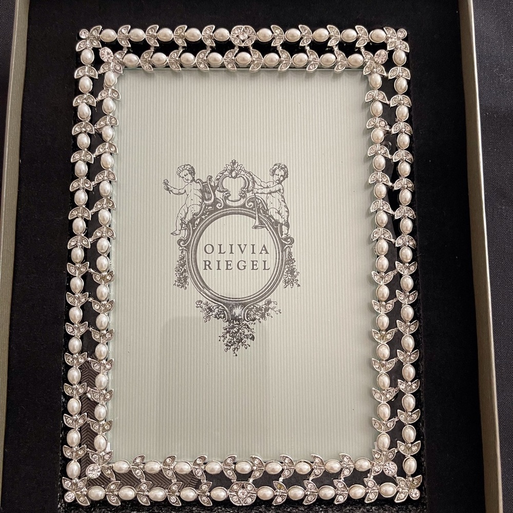 Beautiful  4” x 6”  Charlotte picture frame.  Olivia Riegel.